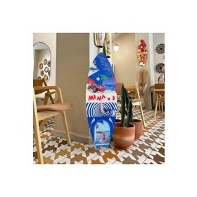 Mavion Monaco Renkli 100x33 cm Dekoratif Sörf Tahtası
