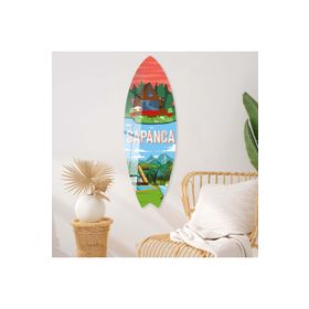 Mavion Sapanca Renkli 75x25 cm Dekoratif Sörf Tahtası