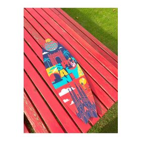 Mavion Spain Renkli 150x50 cm Dekoratif Sörf Tahtası