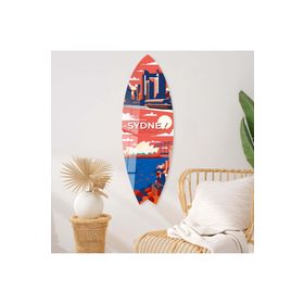 Mavion Sydney Renkli 100x33 cm Dekoratif Sörf Tahtası