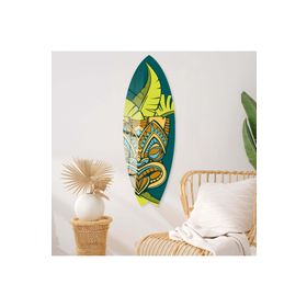 Mavion Tribal Mask 1 Renkli 100x33 cm Dekoratif Sörf Tahtası