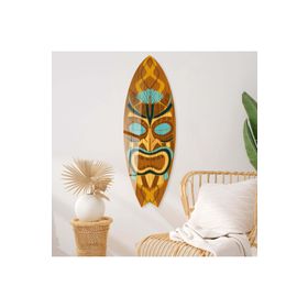 Mavion Tribal Mask 2 Renkli 100x33 cm Dekoratif Sörf Tahtası