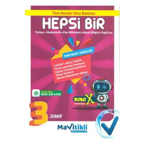 Mavitikli Yayıncılık - 3.Sınıf Hepsi Bir Tüm Dersler Soru Bankası