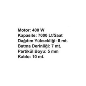 Max Extra QSB-JH-400 Dalgıç Pompası