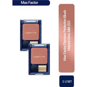 Max Factor 2 Adet 223 Flawless Perfection Blush Natural Glow Allık