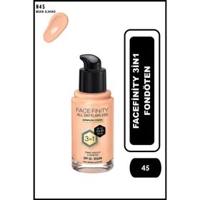 Max Factor Facefinity 3'ü 1 Arada Kalıcı 45 Warm Almond Fondöten