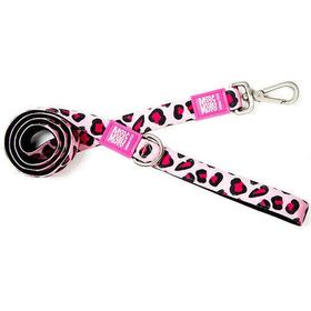 Max & Molly Leopard Pink Desenli L Köpek Gezdirme Kayışı