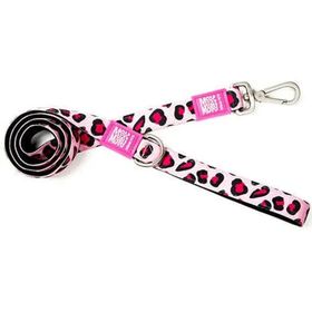 Max & Molly Leopard Pink Desenli M Köpek Gezdirme Kayışı