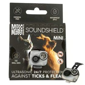 Max & Molly Soundshield Mini Ultrasonik Pire ve Kene Kovucu Siyah Tasma