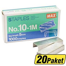 MAX No 10 Beyaz 20'li Zımba Teli