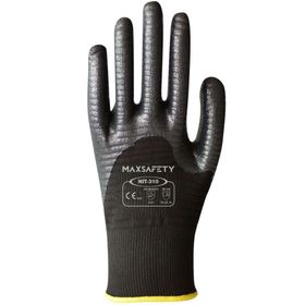 Max Safety NIT-310-8 No:8 3/4 Nitril Polyester Tırtıklı Kaplı Eldiven