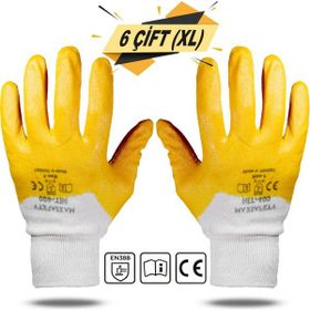 Max Safety NIT-400 Nitril Kaplama Sanayi İş Usta Eldiveni