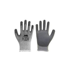 Max Safety PU-FLEX3-8 No:8 Siyah Gri PU Kaplı Kesilmeye Dirençli İş Eldiveni