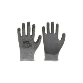 Max Safety PU-FLEX5-8 No:8 Siyah Gri PU Kaplı Kesilmeye Dirençli İş Eldiveni