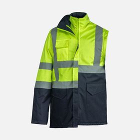 Max Safety WP100-L Sarı Lacivert L Oxford Parka