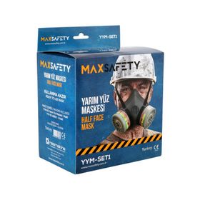 Max Safety YYM-SET1 Yarım Yüz Maskesi ve Filtre
