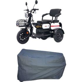 MaxDurable Arora TDR41Z Rüzgar 3 Tekerlekli Elektrikli 1 Kişilik Su Geçirmez Gri Motor Brandası