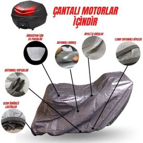MaxDurable Bmw R65 Çantalı Topcaseli Motosiklet Motor Brandası