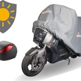 MaxDurable Kanuni Seyhan 301 Arka Çantal Gri Sıvamalı Su Geçirmez Motor Brandası