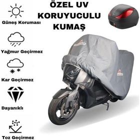 MaxDurable Kawasaki KX 450F Topcasesiz Miflonlu Su Geçirmez UV Korumalı Motor Brandası