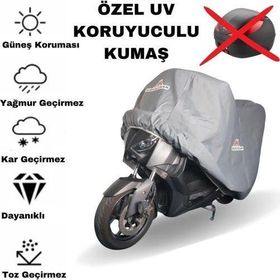 MaxDurable Mondial 100 SFC Basic X Topcasesiz Miflonlu Su Geçirmez UV Korumalı Motor Brandası