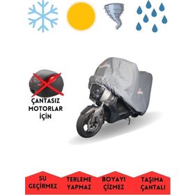 MaxDurable Mondial 250 Ressivo Arka Çantasız Motor Brandası Su Geçirmez Motosiklet Örtüsü