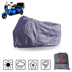 MaxDurable Motolux Fayton 5000X 3 Tekerlekli Elektrikli 1 Kişilik Motor Brandası Su Geçirmez Motosiklet Örtüsü