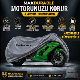 MaxDurable Salcano Spider 100 Su Geçirmez 4 Mevsim Boya Dostu Taşıma Çantalı Motor Brandası