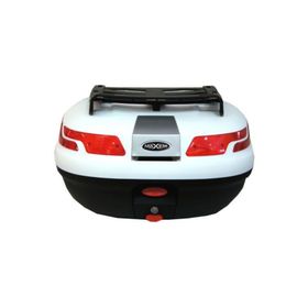 Maxem SL45 Bagajlı Beyaz Motosiklet Arka Çanta