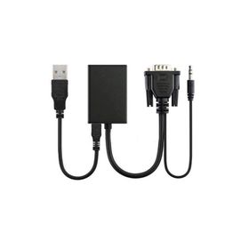 Maxgo 2067P VGA To HDMI Dönüştürücü Görüntü ve Ses Çevirici Kablo