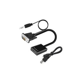 Maxgo 2067P VGA To HDMI Dönüştürücü Görüntü ve Ses Çevirici Kablo