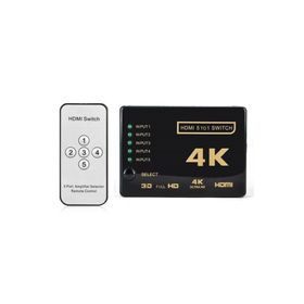 Maxgo 2128 5 Port Kumandalı Ultra HD 4K HDMI Çoklayıcı Çoğaltıcı Switch Splitter