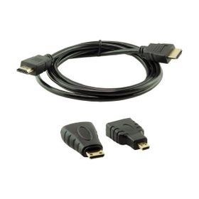 Maxgo 2137 Mini Çevirici Dönüştürücü Mikro 3 In 1 HDMI Kablosu
