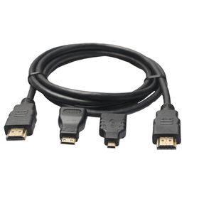 Maxgo 2137 Mini Çevirici Dönüştürücü Mikro 3 In 1 HDMI Kablosu