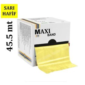 Maxi 45.5 m Hafif Sarı Egzersiz Bandı