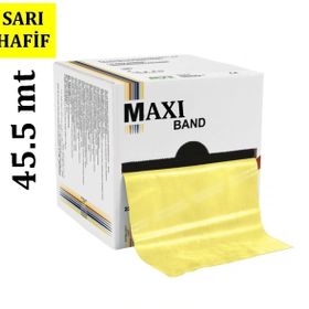 Maxi 45.5 m Hafif Sarı Egzersiz Bandı