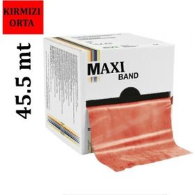 Maxi 45.5 mt Orta Kırmızı Egzersiz Bandı