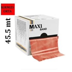 Maxi 45.5 mt Orta Kırmızı Egzersiz Bandı