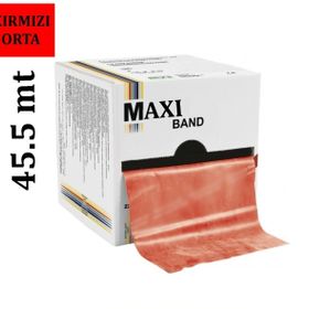 Maxi 45.5 mt Orta Kırmızı Egzersiz Bandı