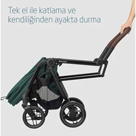 Maxi-Cosi Leona 2 Çift Yönlü Uzatılabilir Sırt Desteği Tam Yatabilir Essential Green Bebek Arabası