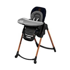 Maxi-Cosi Minla 6in1 Essential Mavi Ahşap Görünümlü Mama Sandalyesi