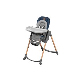 Maxi-Cosi Minla 6in1 Essential Mavi Ahşap Görünümlü Mama Sandalyesi