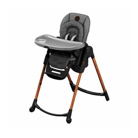 Maxi-Cosi Minla 6in1 Essential Mavi Ahşap Görünümlü Mama Sandalyesi