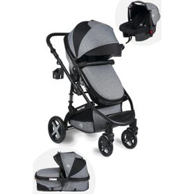 Maxi Taxi Fast Pro Cotton Grey Alüminyum Travel Sistem Bebek Arabası