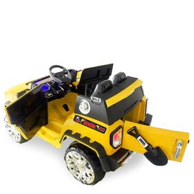 Maxi Taxi İznik Kumandalı 12 V 4x2 Sarı Akülü Araba