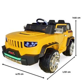 Maxi Taxi İznik Kumandalı 12 V 4x2 Sarı Akülü Araba