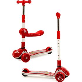 Maxi Taxi Zoomy Oturaklı Işıklı Katlanabilir Scooter