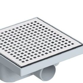 Maxiflow Kare Line Duş Kanalı Q50 20x20 cm Yan Çıkış