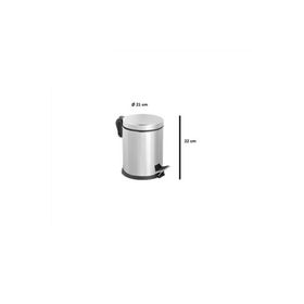 Maxiflow Maxıflow 5 lt Krom Micro Pedallı Çöp Kovası