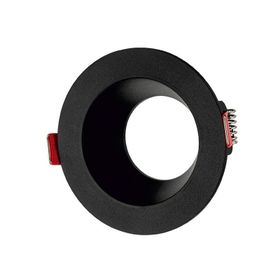 Maxled MX-2000 Sıva Altı GU-10 Duylu Siyah Yuvarlak Dekoratif Spot Kasa